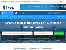 Tablet Screenshot of cv.lv