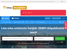 Tablet Screenshot of cv.ee