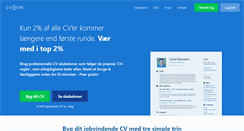 Desktop Screenshot of cv.dk