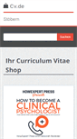 Mobile Screenshot of cv.de